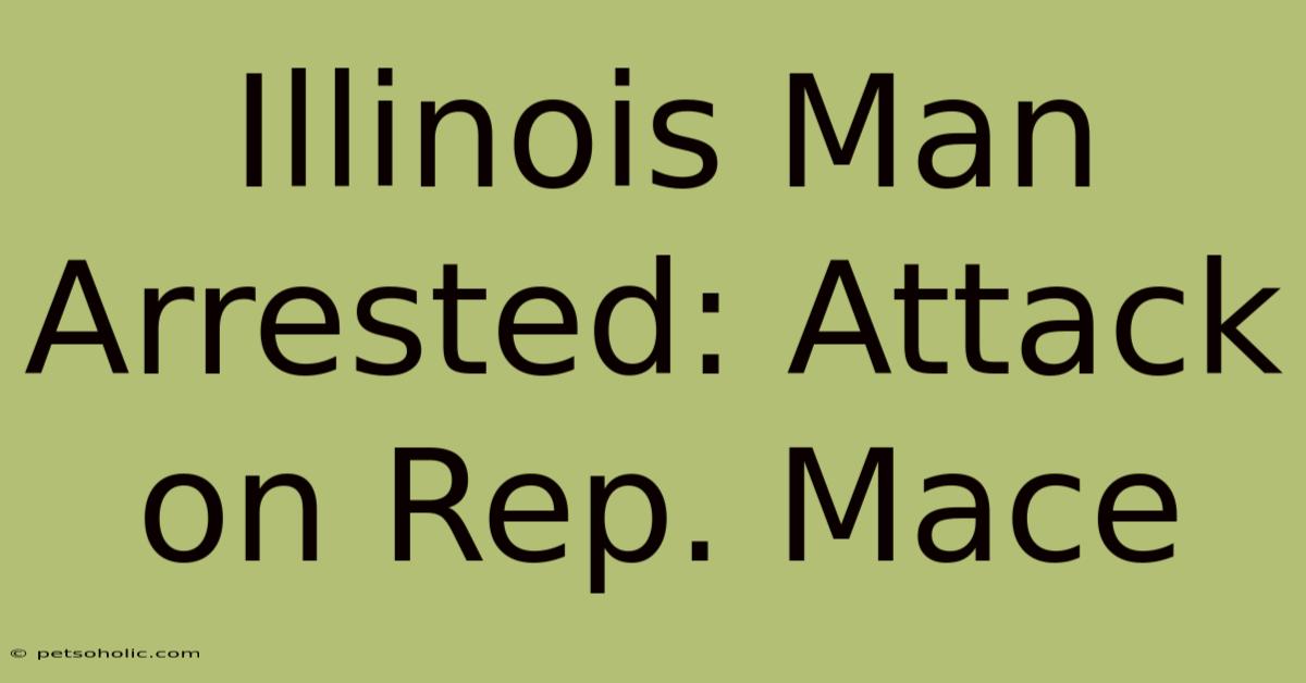 Illinois Man Arrested: Attack On Rep. Mace